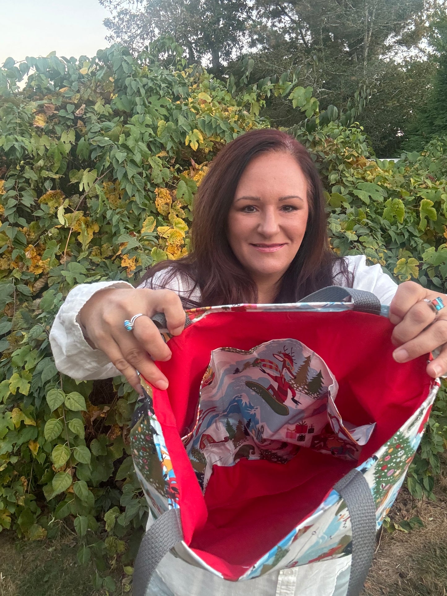 Christmas with Santa Tote Bag