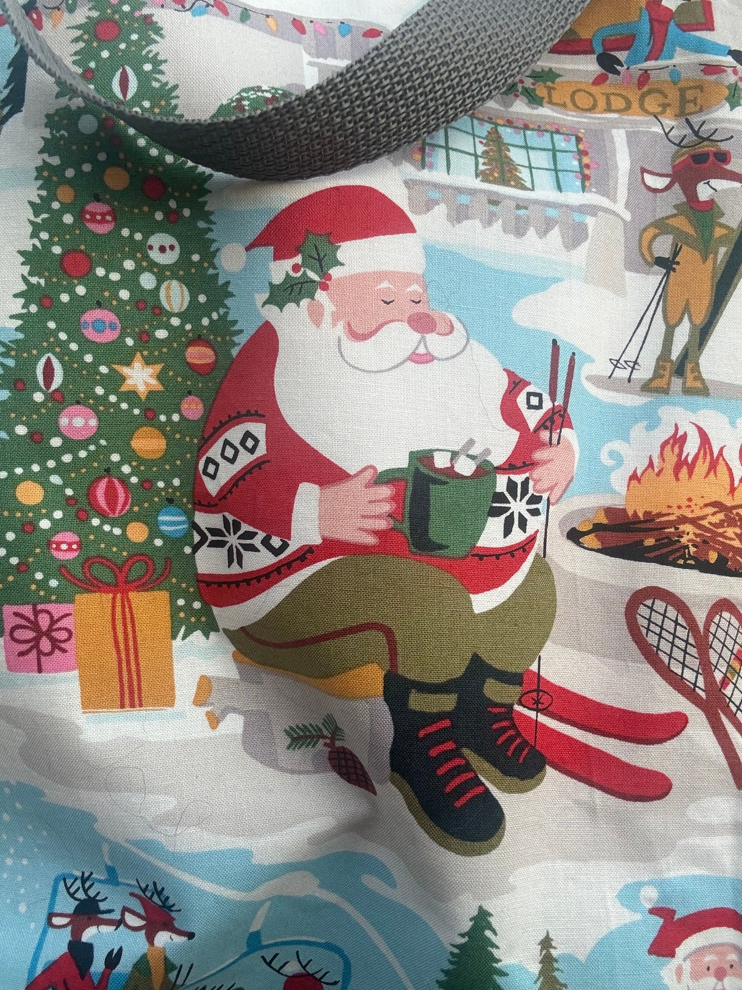 Christmas with Santa Tote Bag