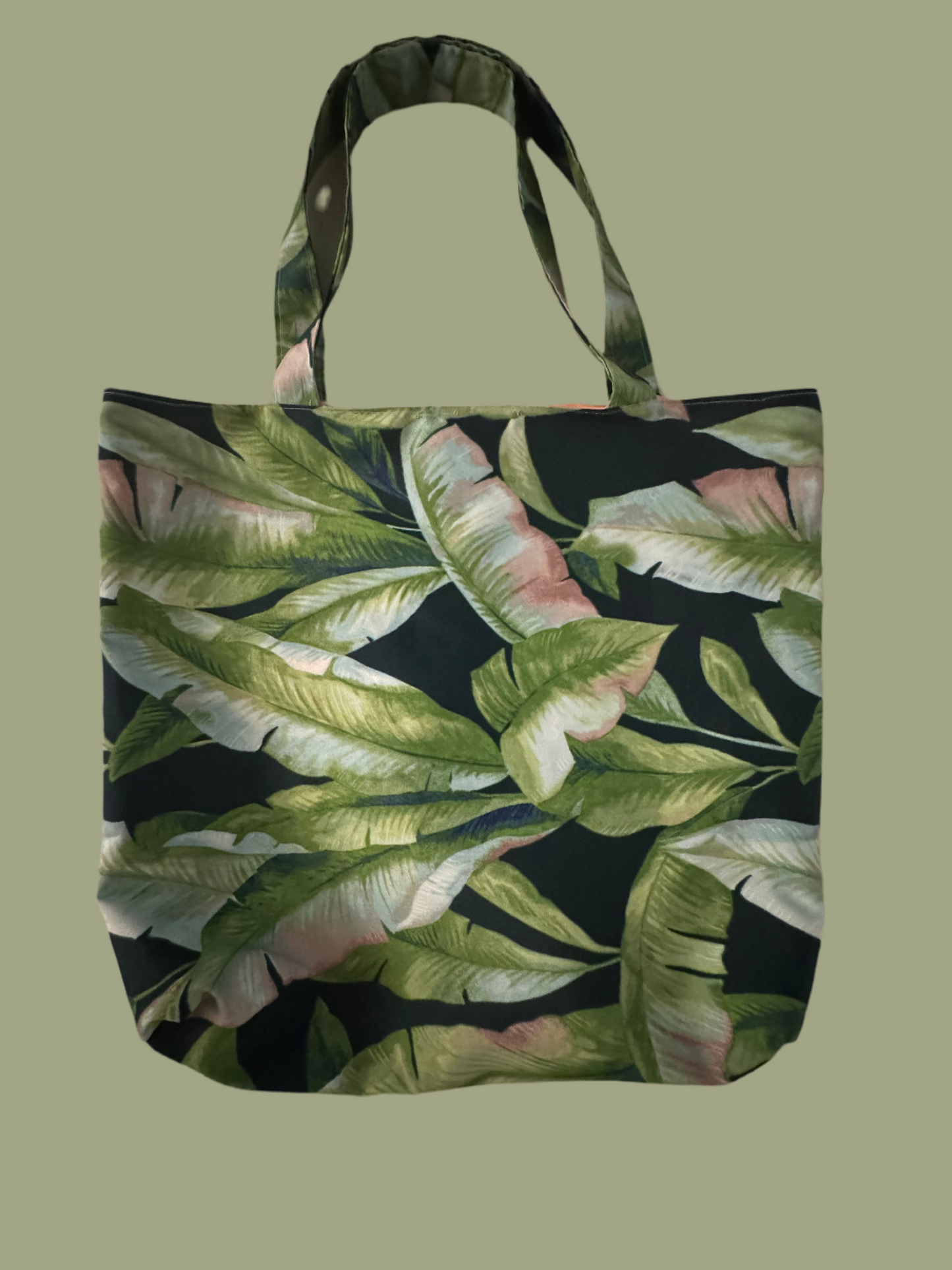 Tropical Beach Bag with inside lining and pockets