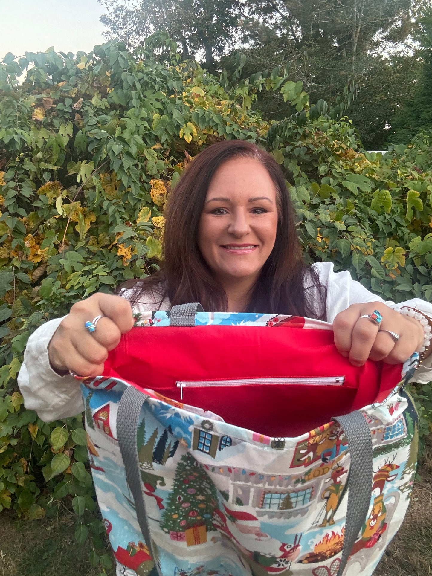 Christmas with Santa Tote Bag