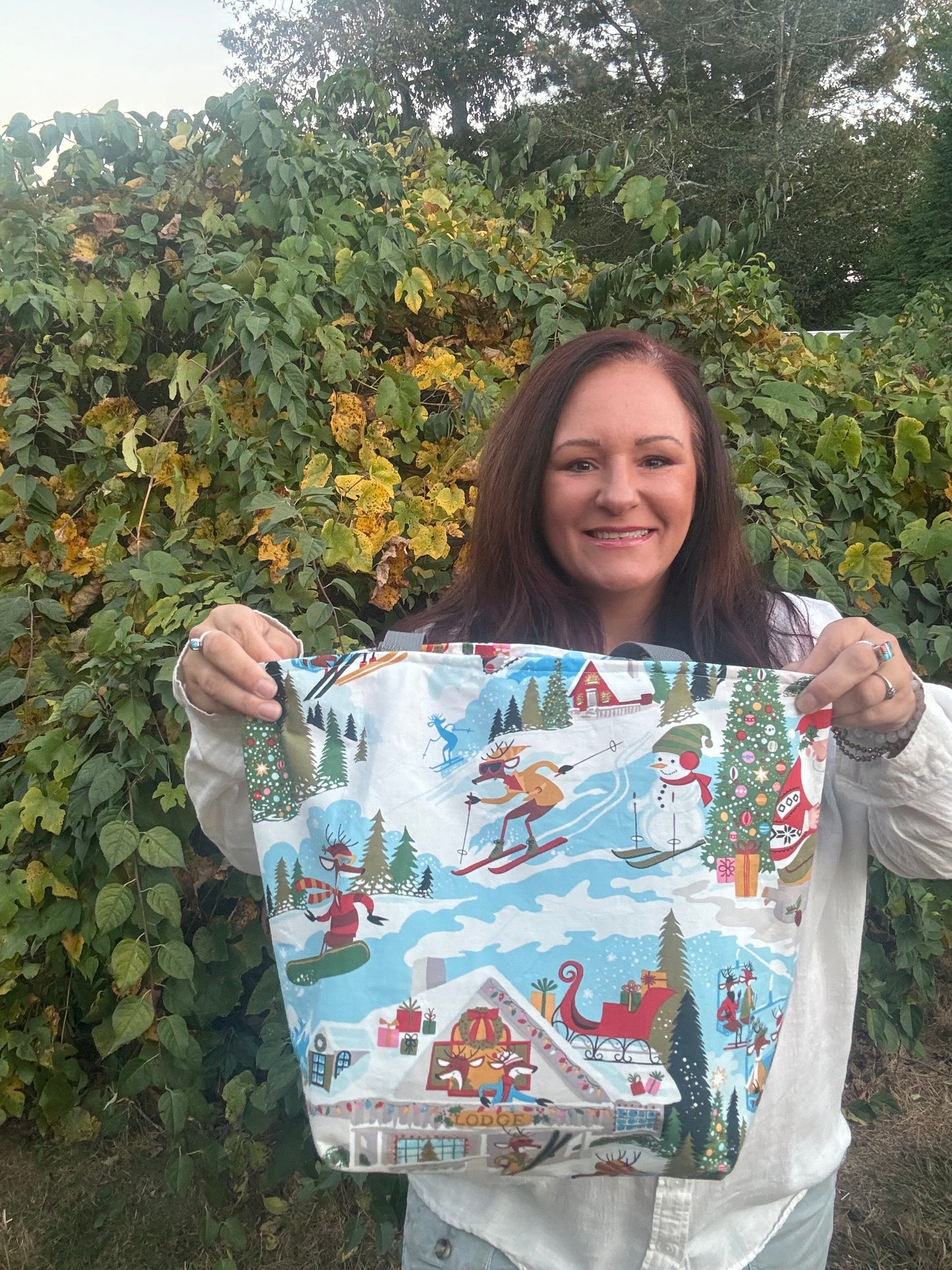 Christmas with Santa Tote Bag