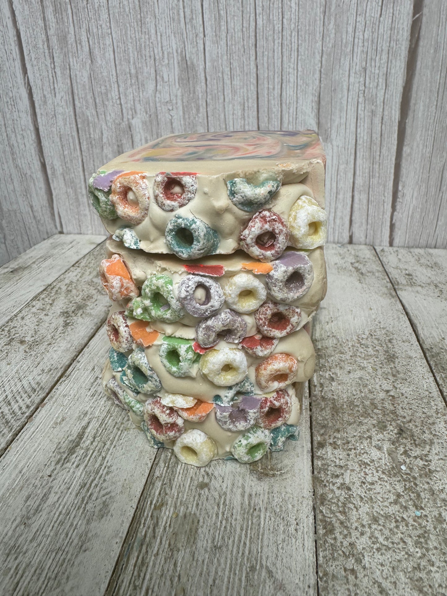 Fruity Rings Cereal Rainbow Soap Bar