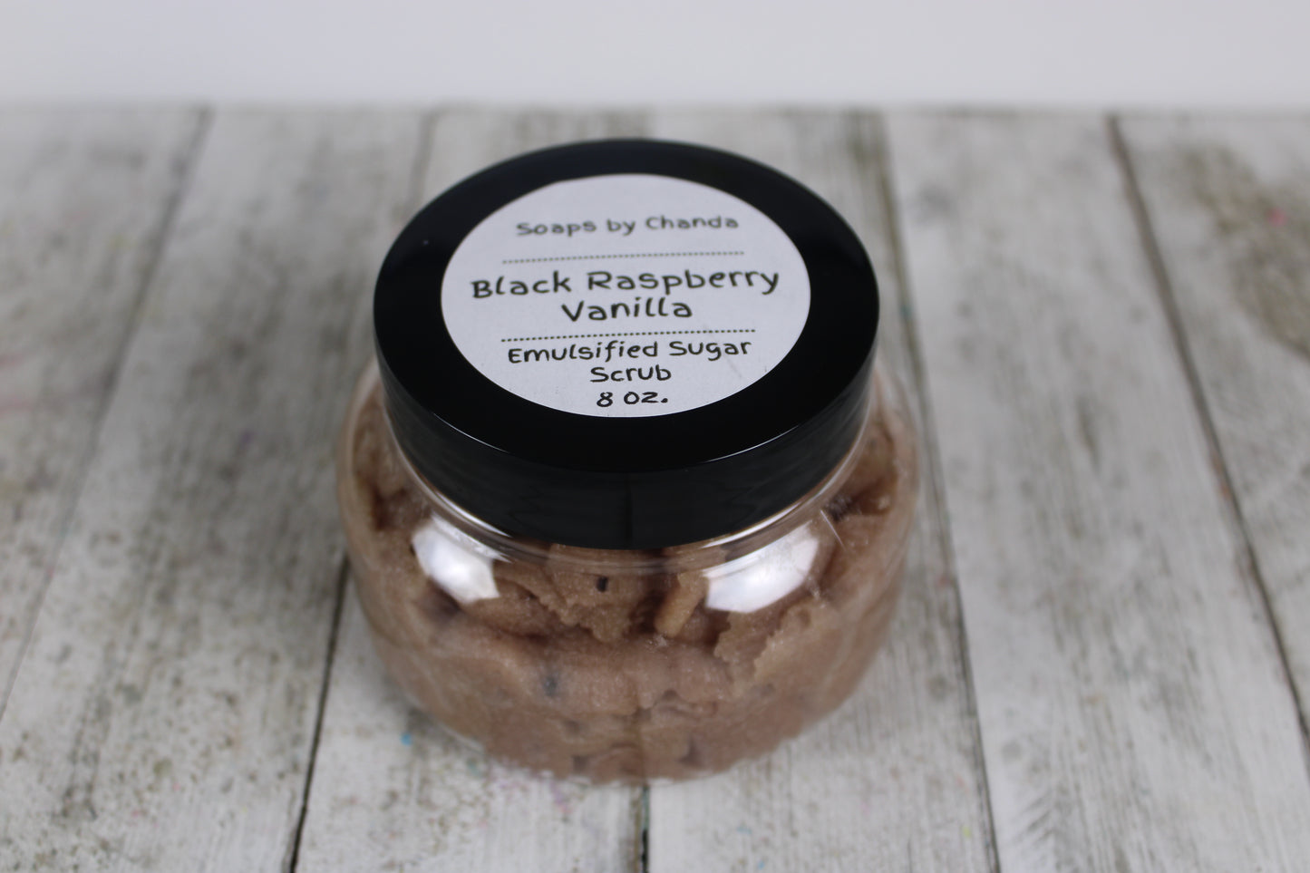 Black Raspberry Vanilla Emulsified Sugar Scrub with Beetroot