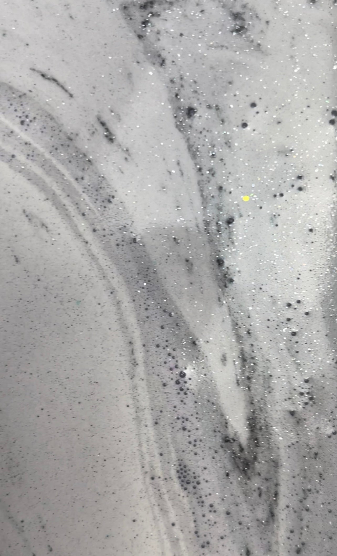 Galaxy Bath Bomb glitter and foam