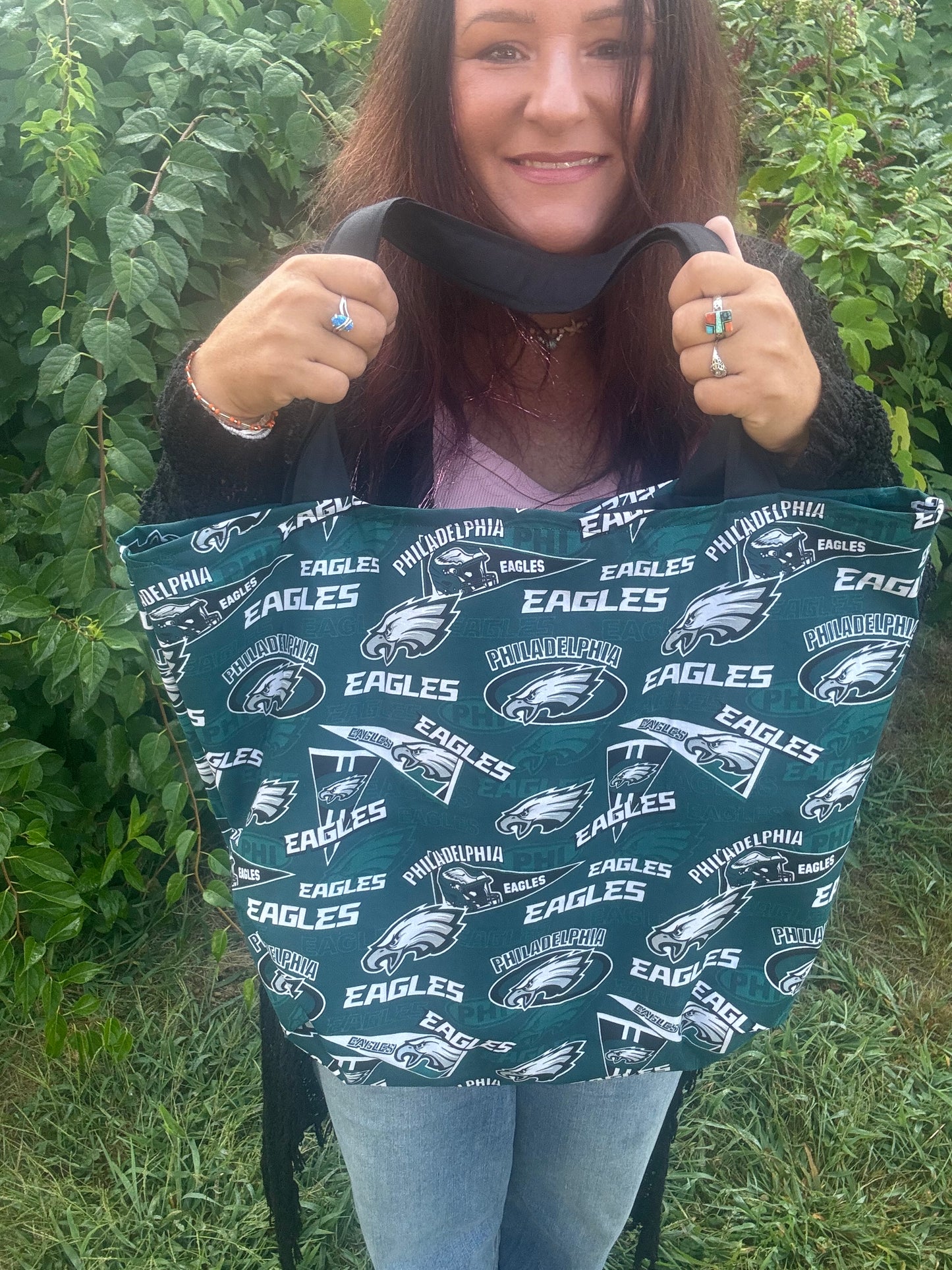 Large Eagles Tote Bag