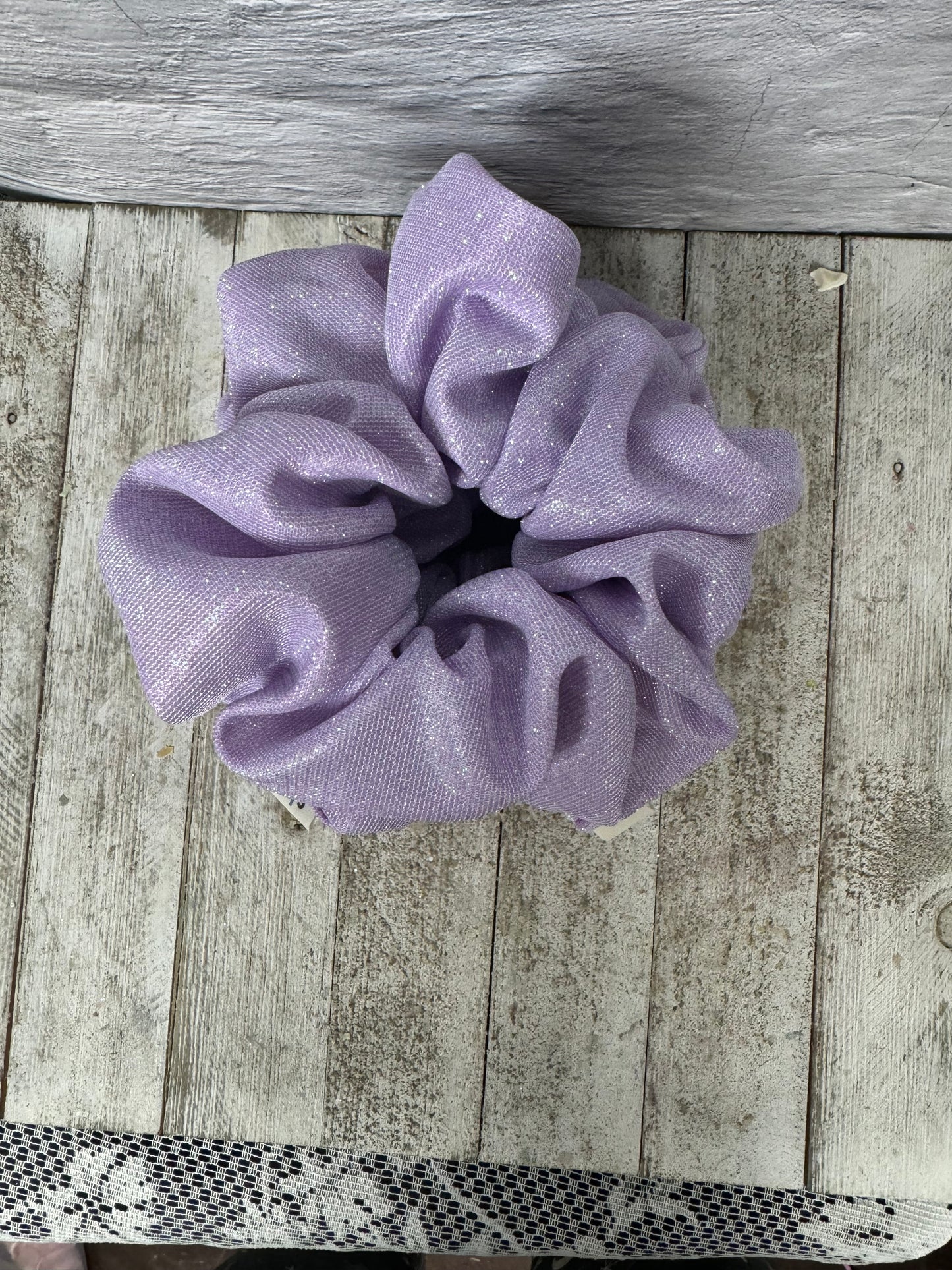 XL Soft Purple with glitter Scrunchie