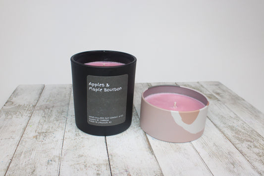 Apples and Maple Bourbon Candle