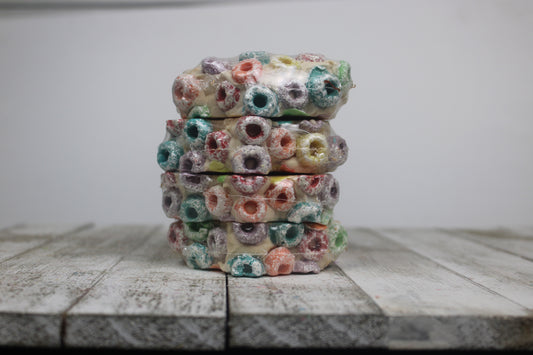 Fruity Rings Cereal Rainbow Soap Bar