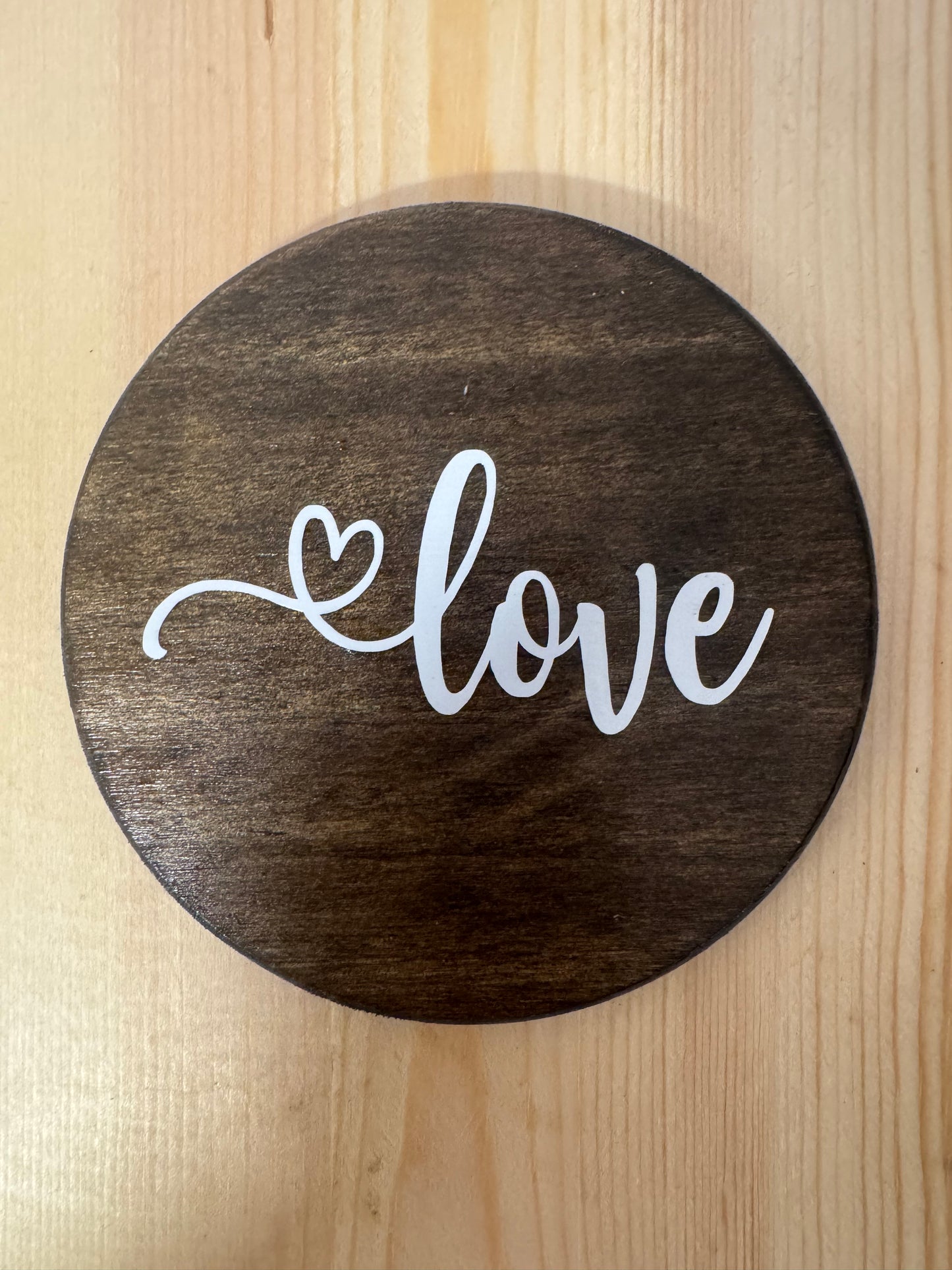 Religious Wood Coasters/set of 6/coaster set/spiritual wood coaster set