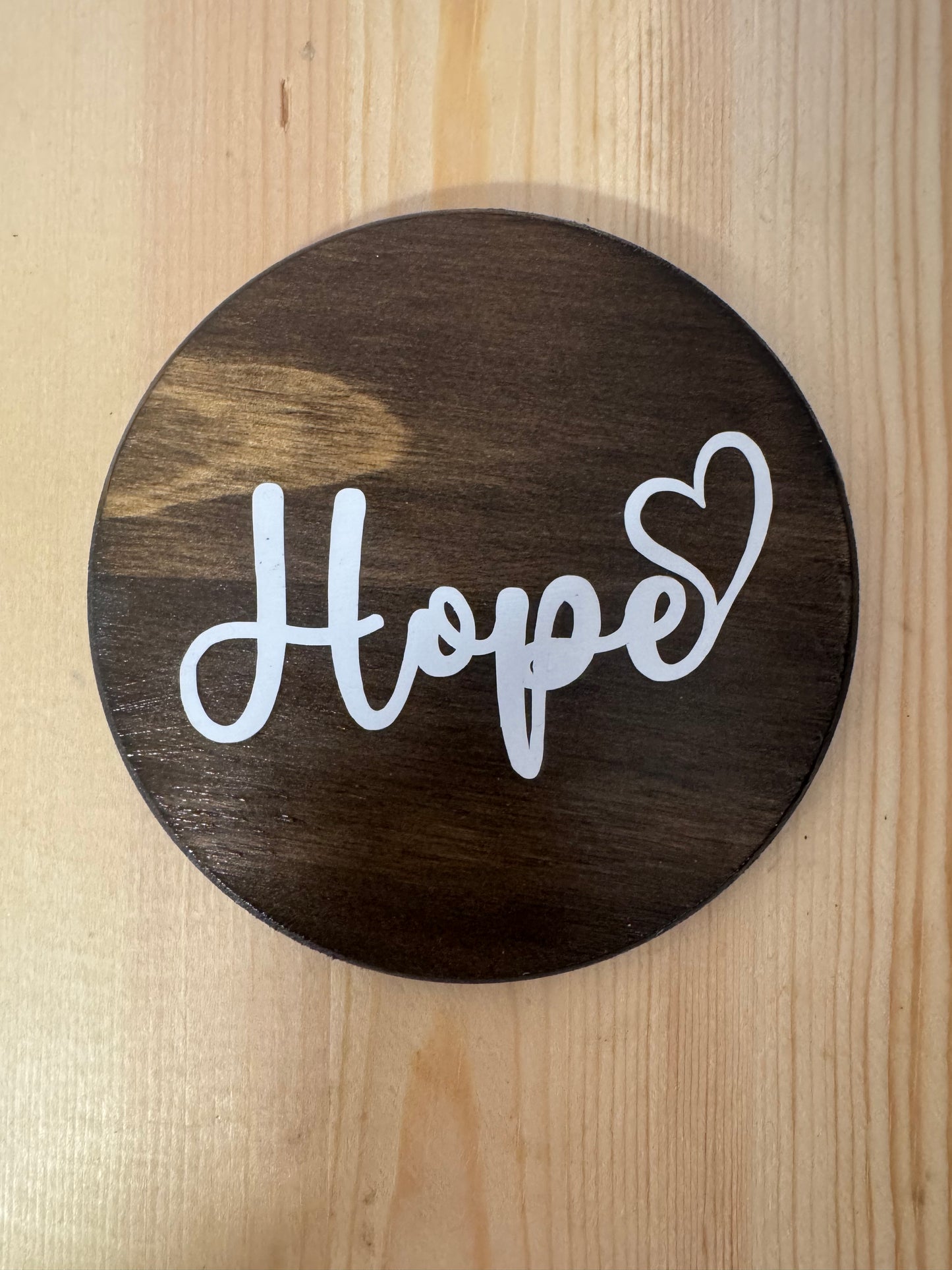 Religious Wood Coasters/set of 6/coaster set/spiritual wood coaster set